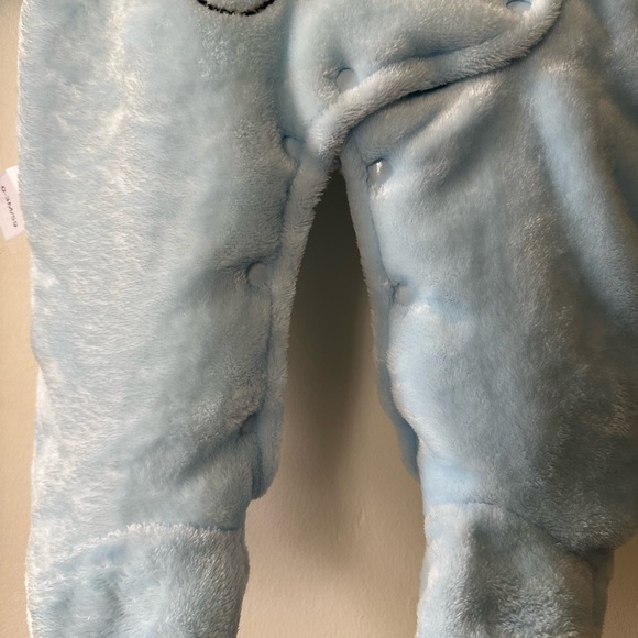 Cozy Blue Bear Infant Winter Romper - Picture 5 of 6